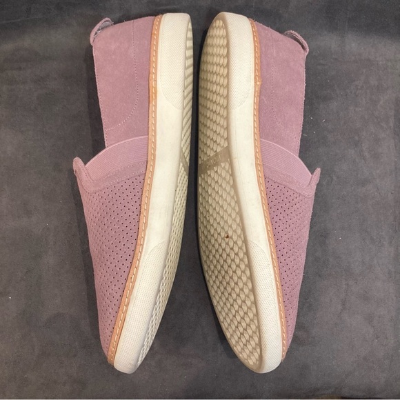 VIONIC Sz 10 Malina Perforated Toe Cap Rubber Sole Suede Slip On Loafers Flats - Picture 8 of 15